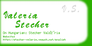 valeria stecher business card